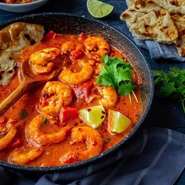 Shrimp or Tilapia Tikka Masala.