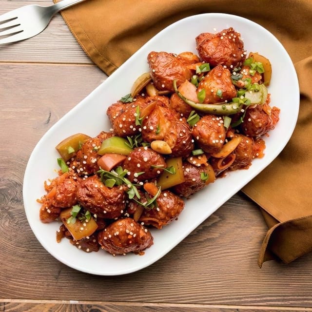 Chicken Manchurian.
