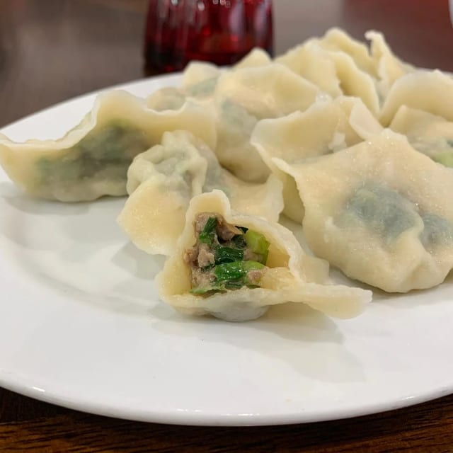 Dumpling (Beef with Chives) Steamed.
